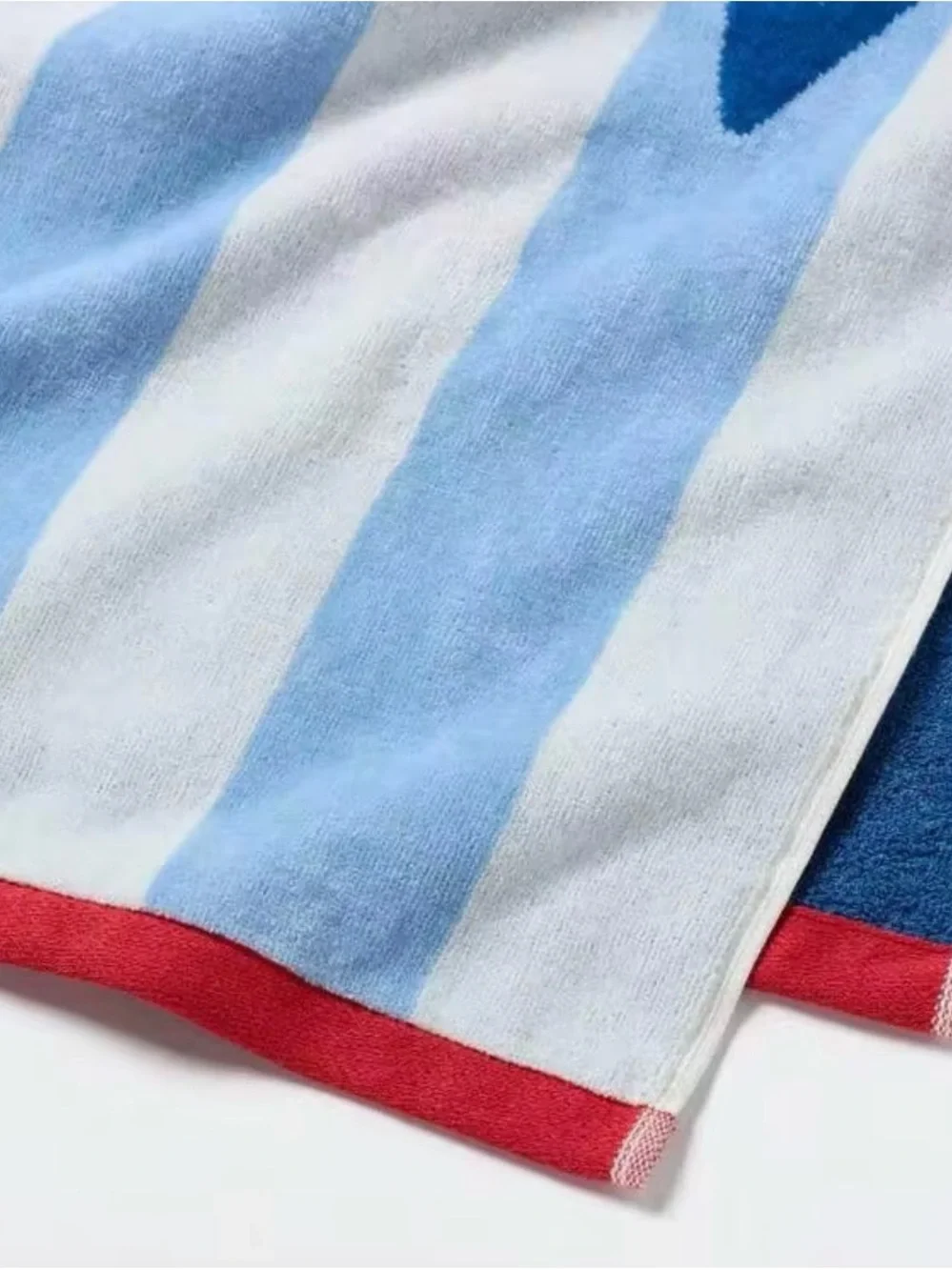 Anchor Nautical Striped Oversized Beach Towel •36